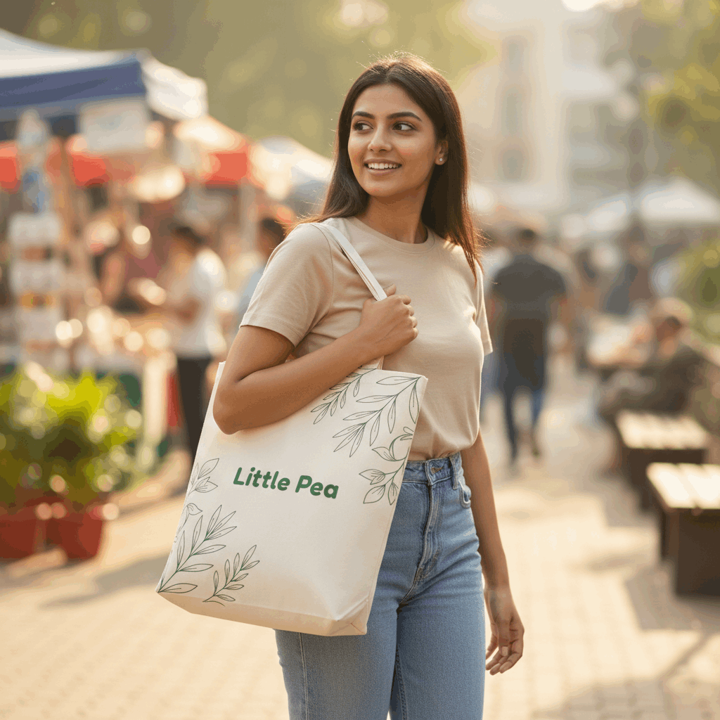 Little Pea Mom Tote Bag