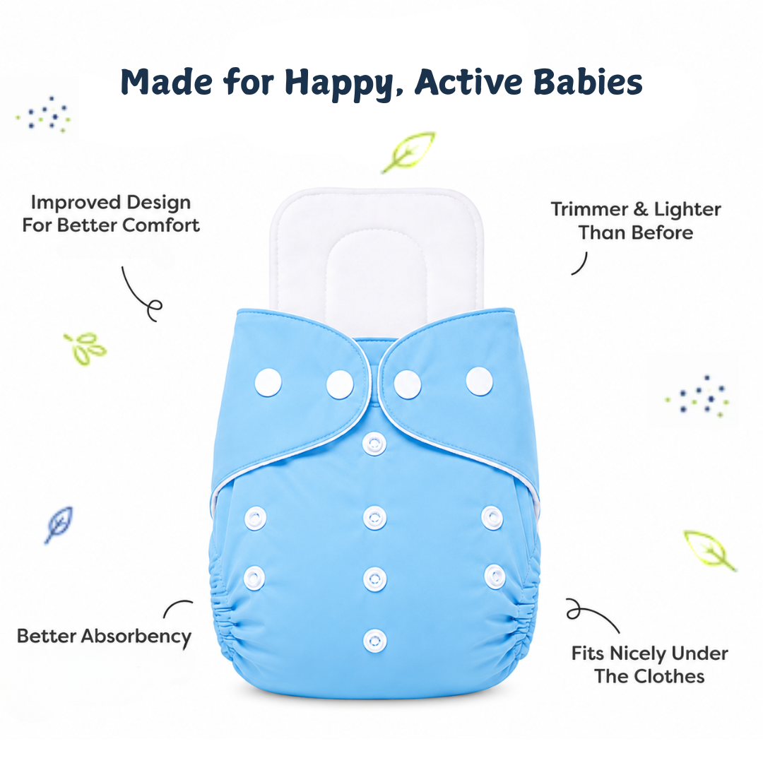 Starter Pack – 4 Cloth Diapers