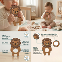 Silicone Baby Teether-Lion Shape