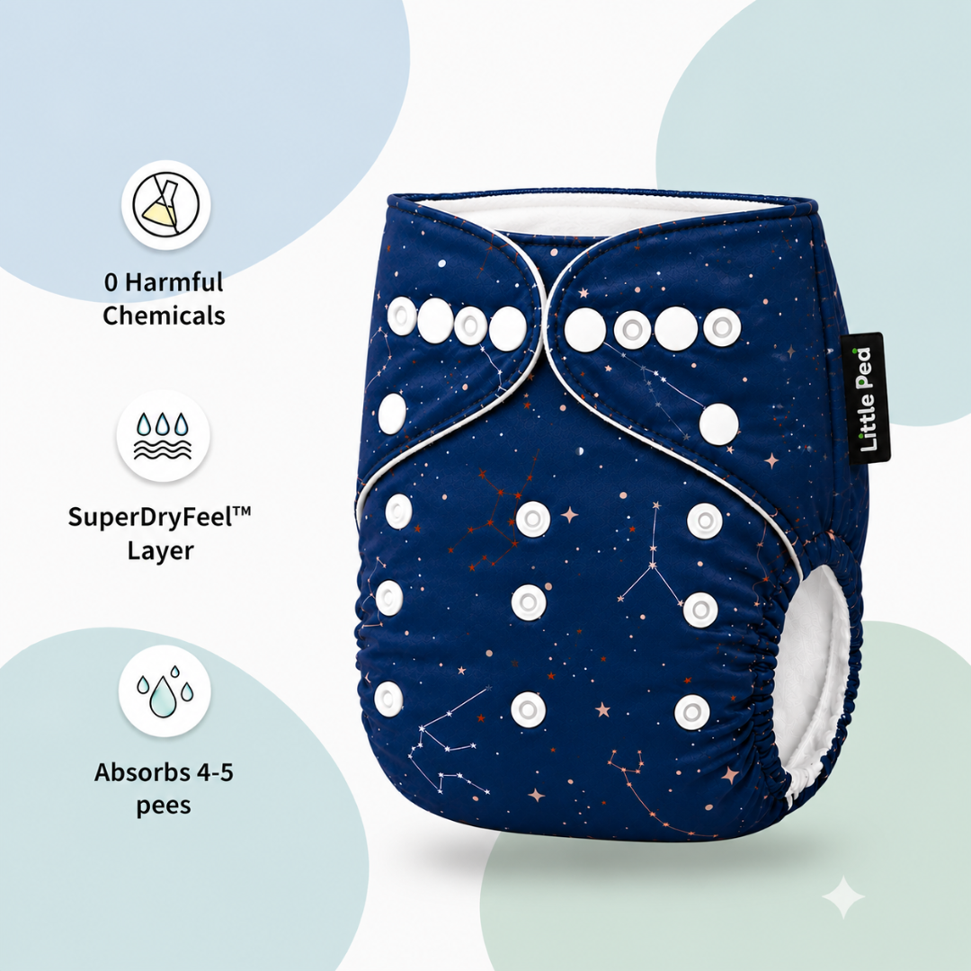 Reusable Cloth Diapers (Pack of 3) – Leak-Proof