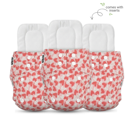 Reusable Cloth Diapers (Pack of 3) – Leak-Proof Pack Of 3 Cosmic + Cosmic+ Cosmic