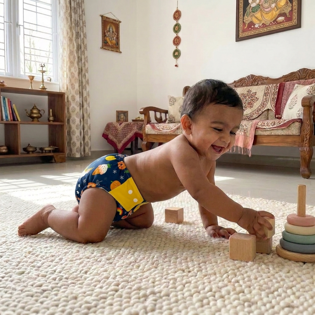 Reusable Cloth Diapers (Pack of 3) – Leak-Proof