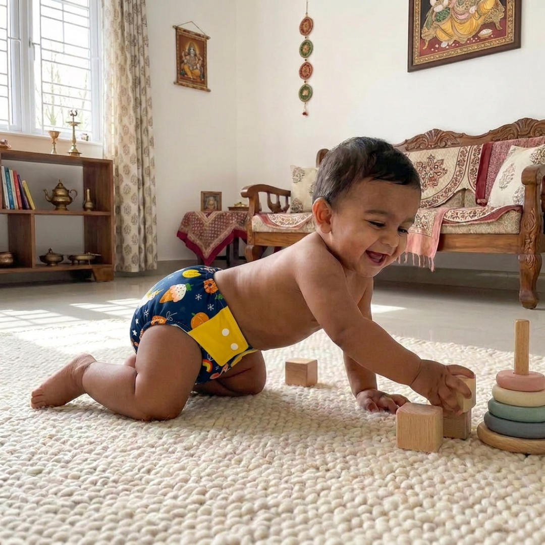 Reusable Cloth Diapers (Pack of 3) – Leak-Proof