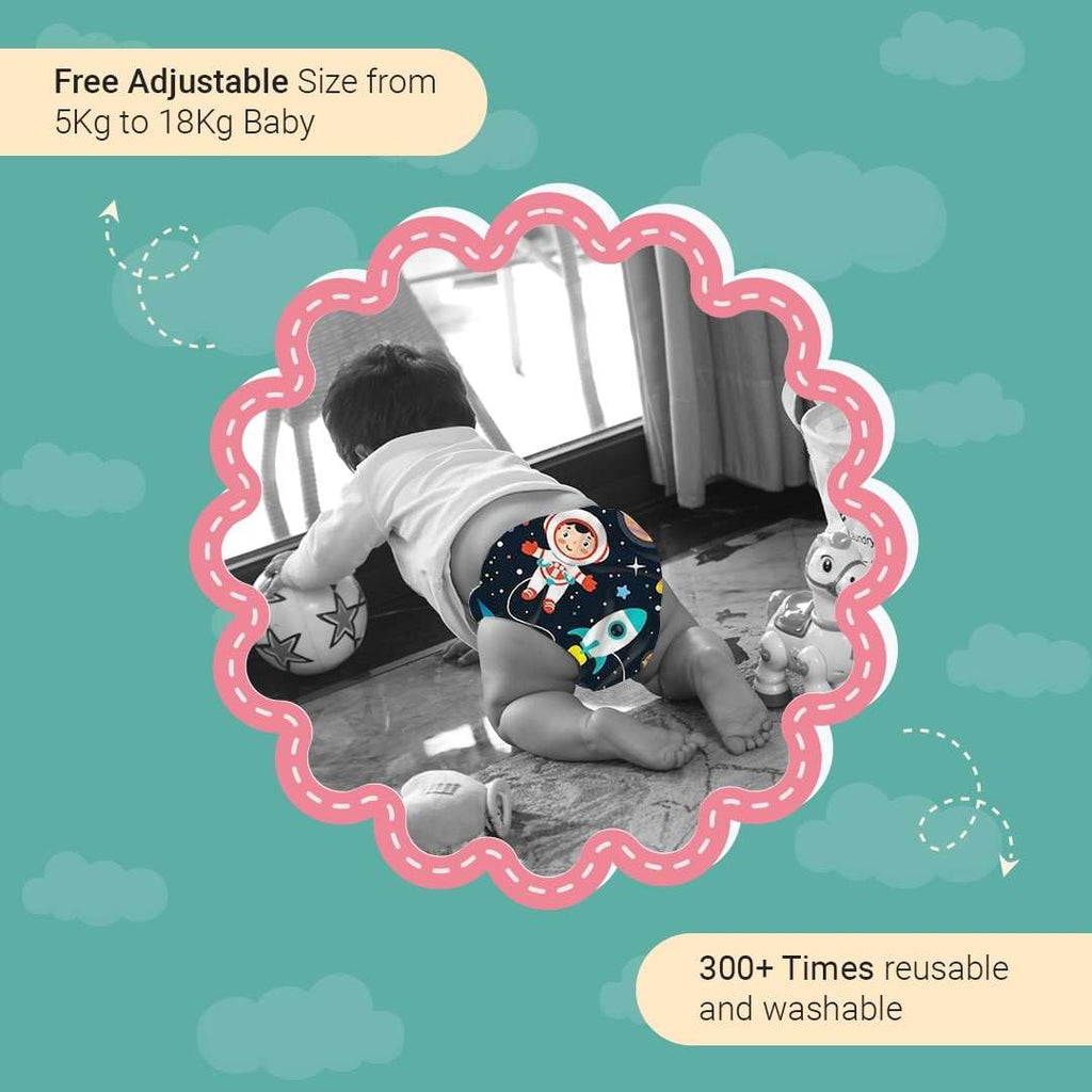Reusable Cloth Diapers (Pack of 3) – Leak-Proof