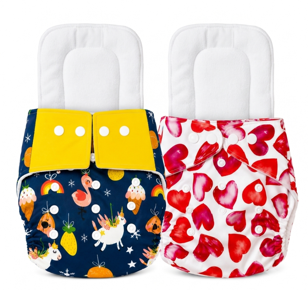 Reusable Cloth Diapers (Pack of 3) – Leak-Proof