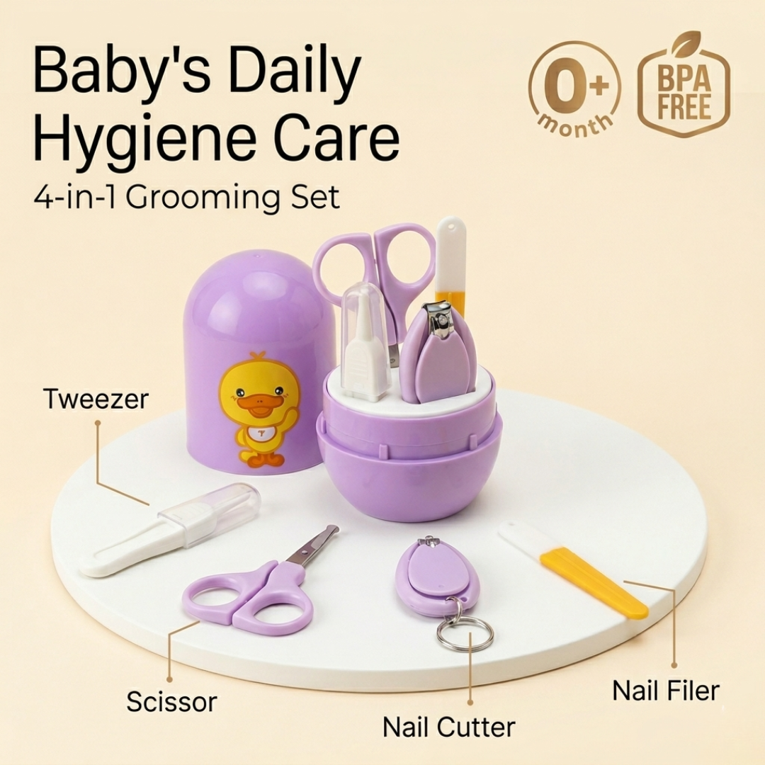 4-in-1 Baby Grooming Set (Safe & Travel Friendly)