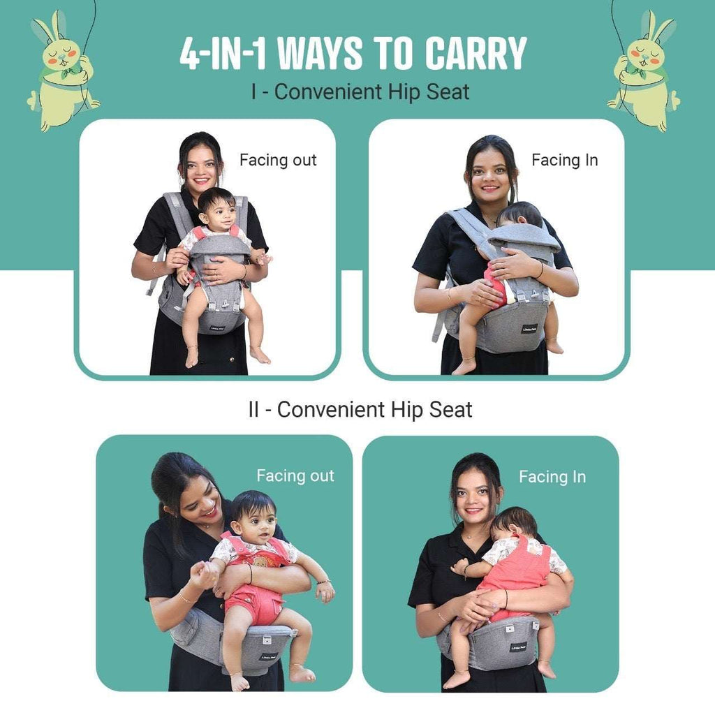 Blossom Baby Carrier – Adjustable, Detachable Hip Seat (4–36 Months, 18kg Max)