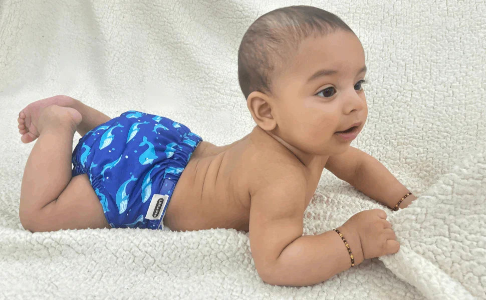 Little Pea Adjustable Cloth Diapers Pack of 2 (3 Months to 3 Years)