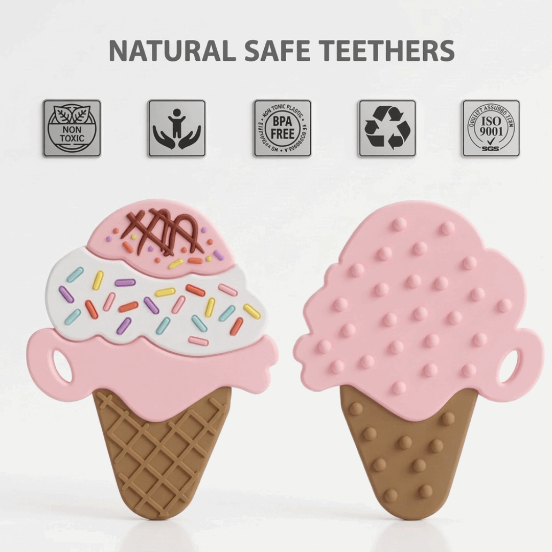 Silicone Baby Teether-Ice Cream Shape