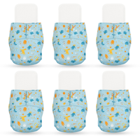 Reusable Cloth Diapers (Pack of 6) – Leak-Proof pack of 6 multicolour set 5
