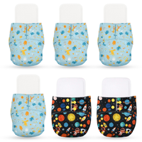 Reusable Cloth Diapers (Pack of 6) – Leak-Proof pack of 6 multicolour set 4