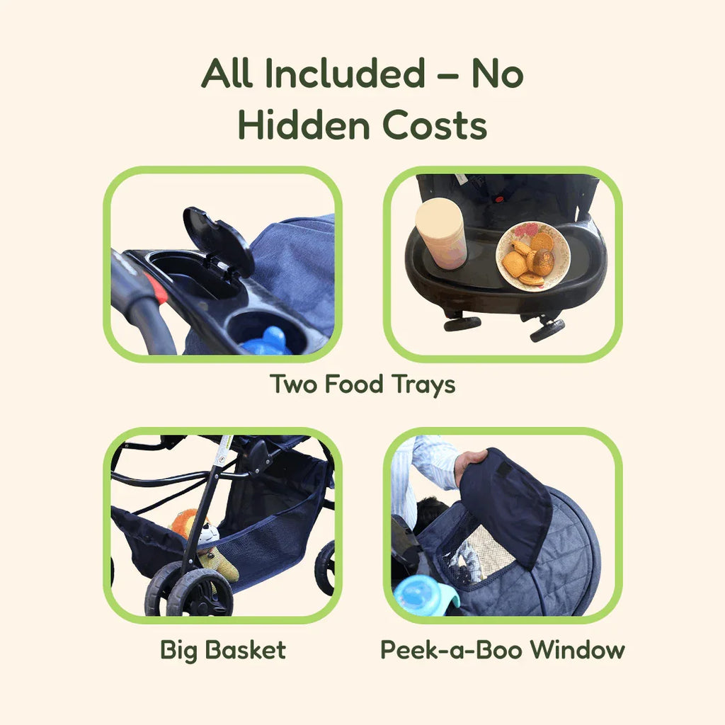 Cruise Baby Stroller – Lightweight & Foldable