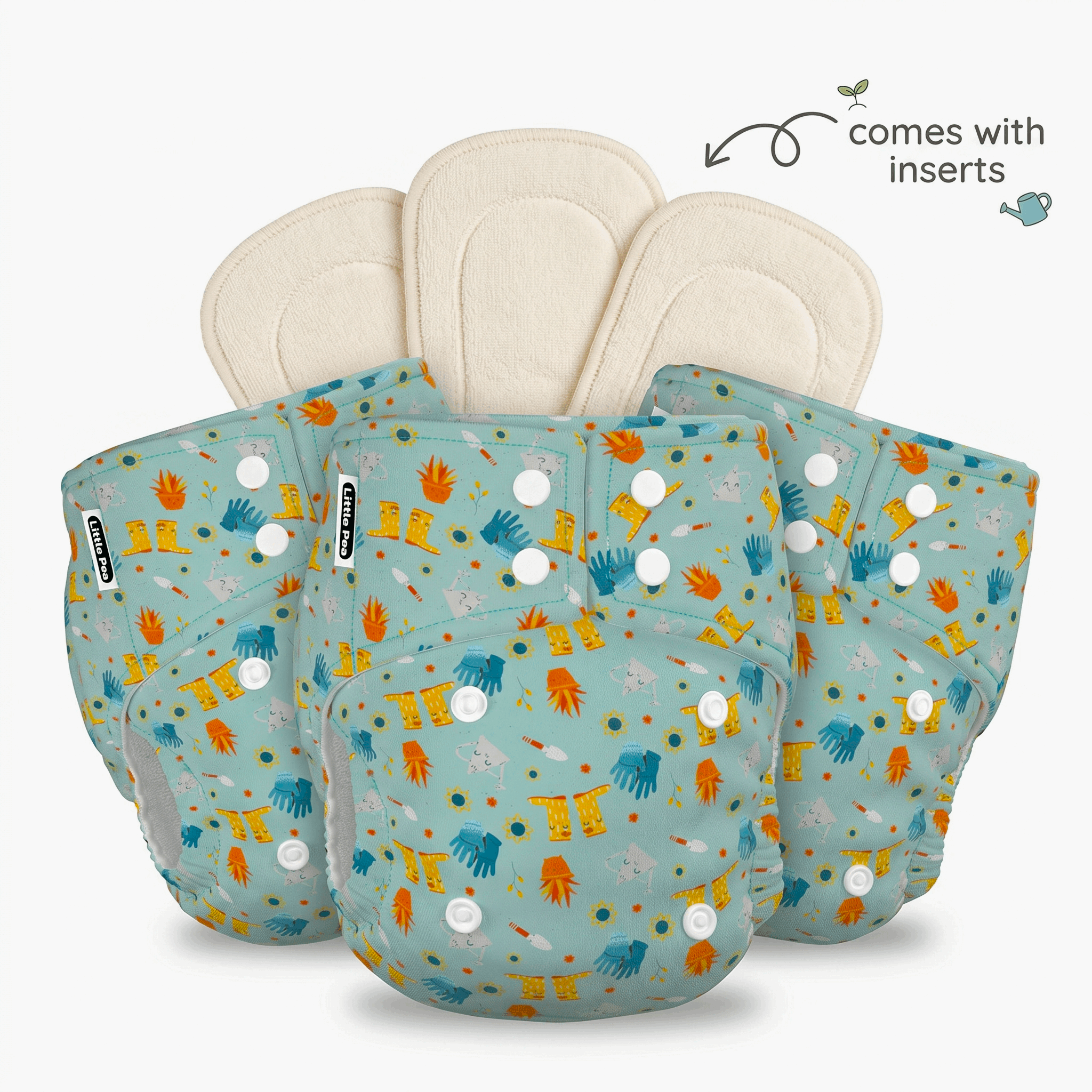 Reusable Cloth Diapers (Pack of 3) – Leak-Proof