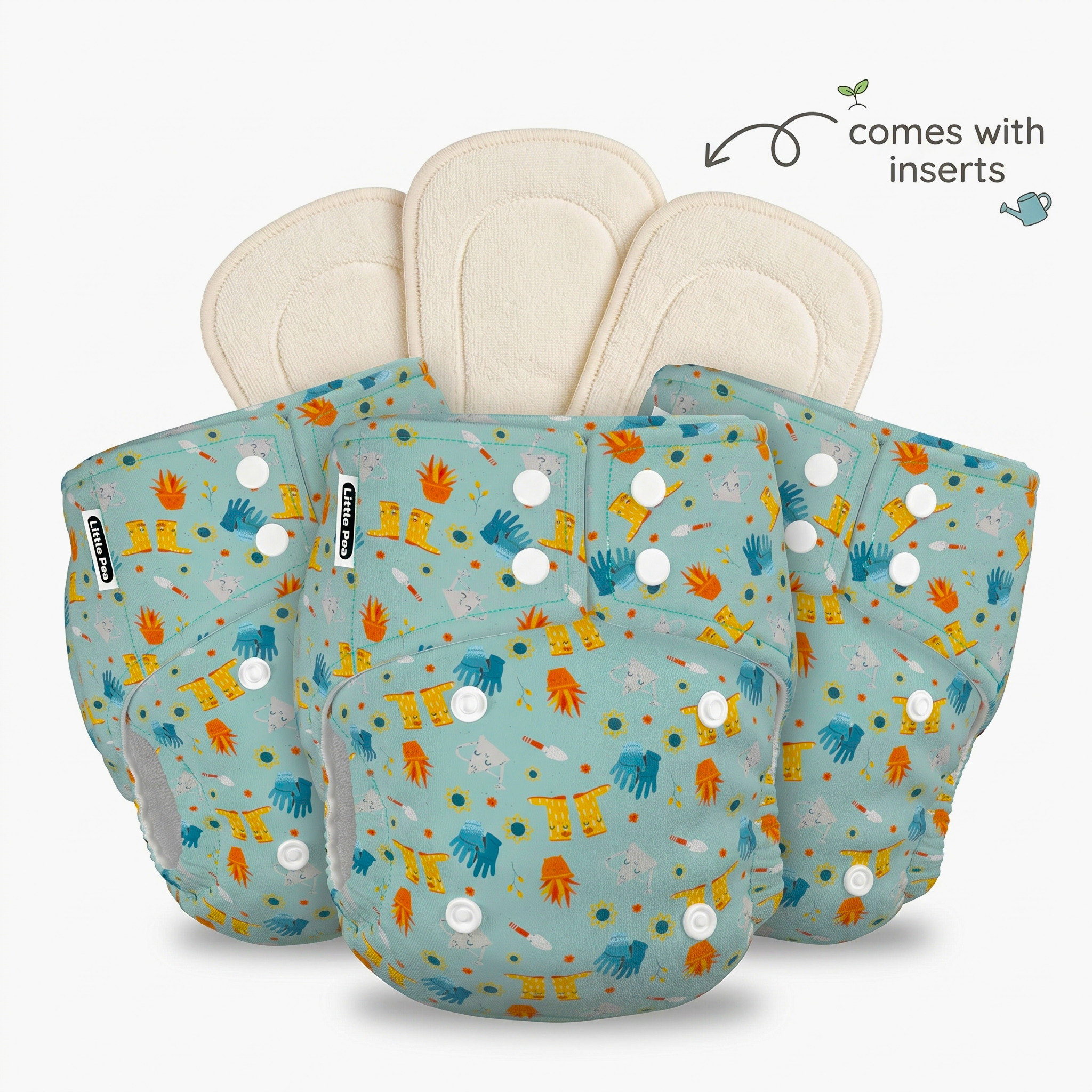 Reusable Cloth Diapers (Pack of 3) – Leak-Proof