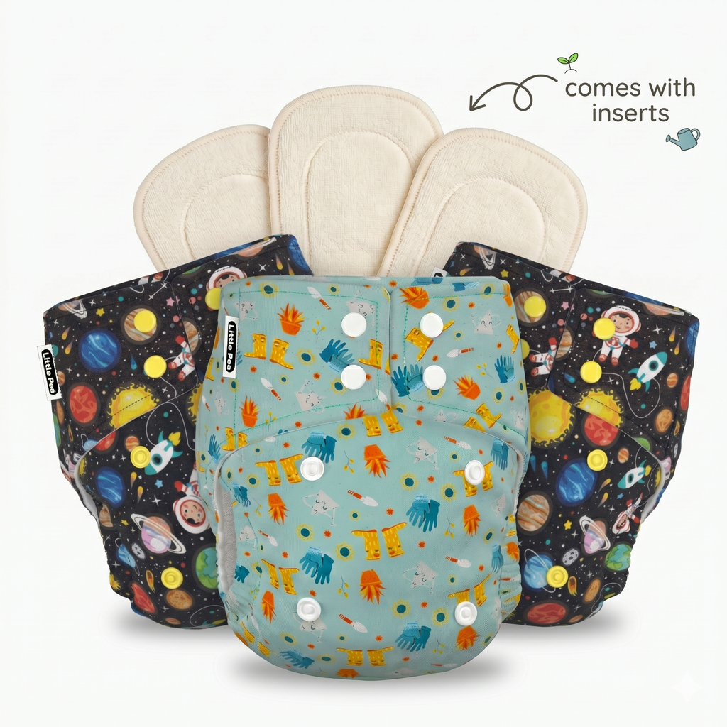 Cloth Diapers Pack of 3 Pack Of 3 Set - 3