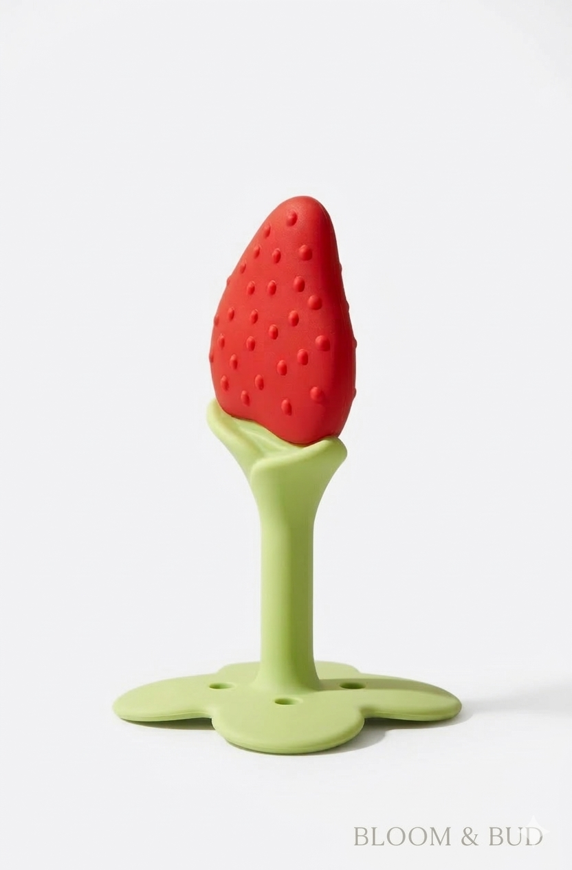Strawberry Silicon Teether