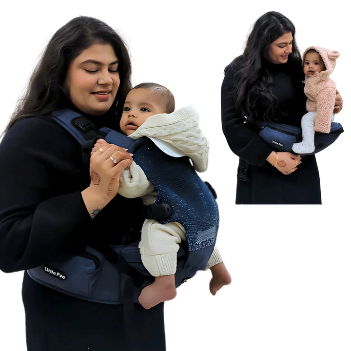 6 in 1 Hip Seat Baby Carrier - Blue -  little-pea-in.myshopify.com