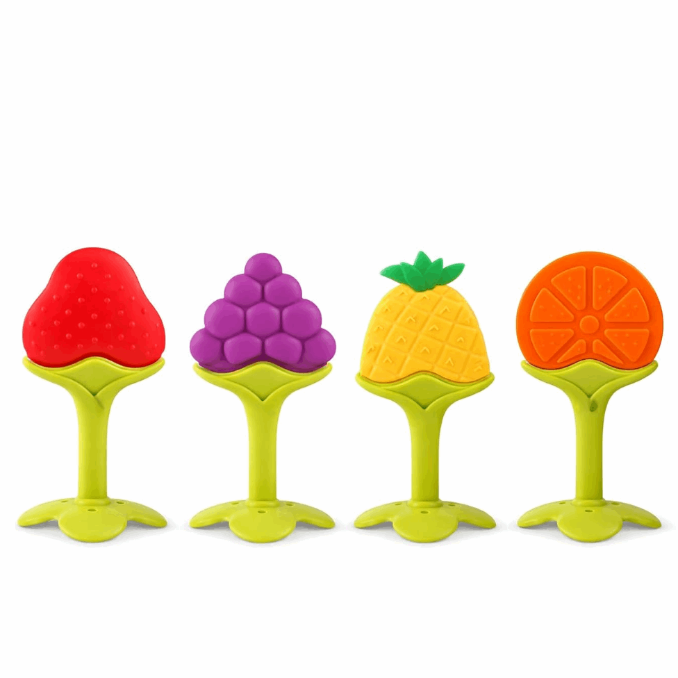 Silicone Fruit Teether for Babies – Safe, BPA-Free & Soothing