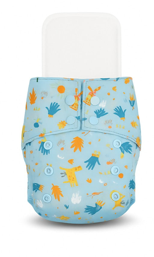 Cloth Diapers with Insert and  Free Wet Bag | Playful Planting - Pack of 1
