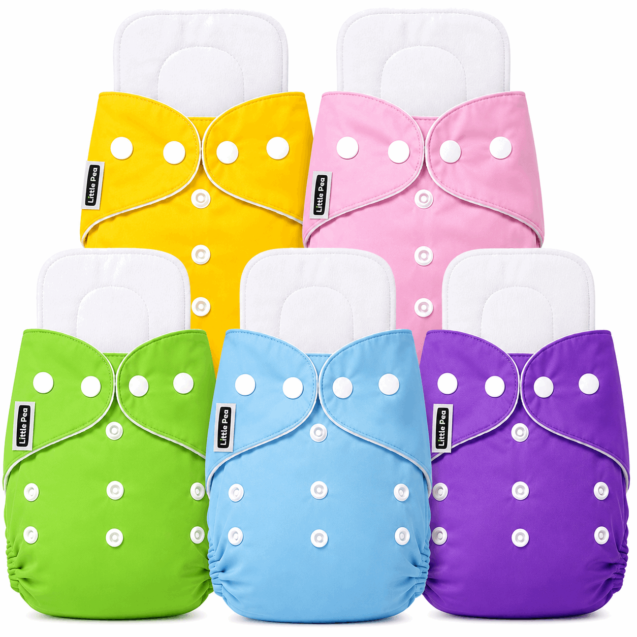 Starter Pack – 5 Cloth Diapers
