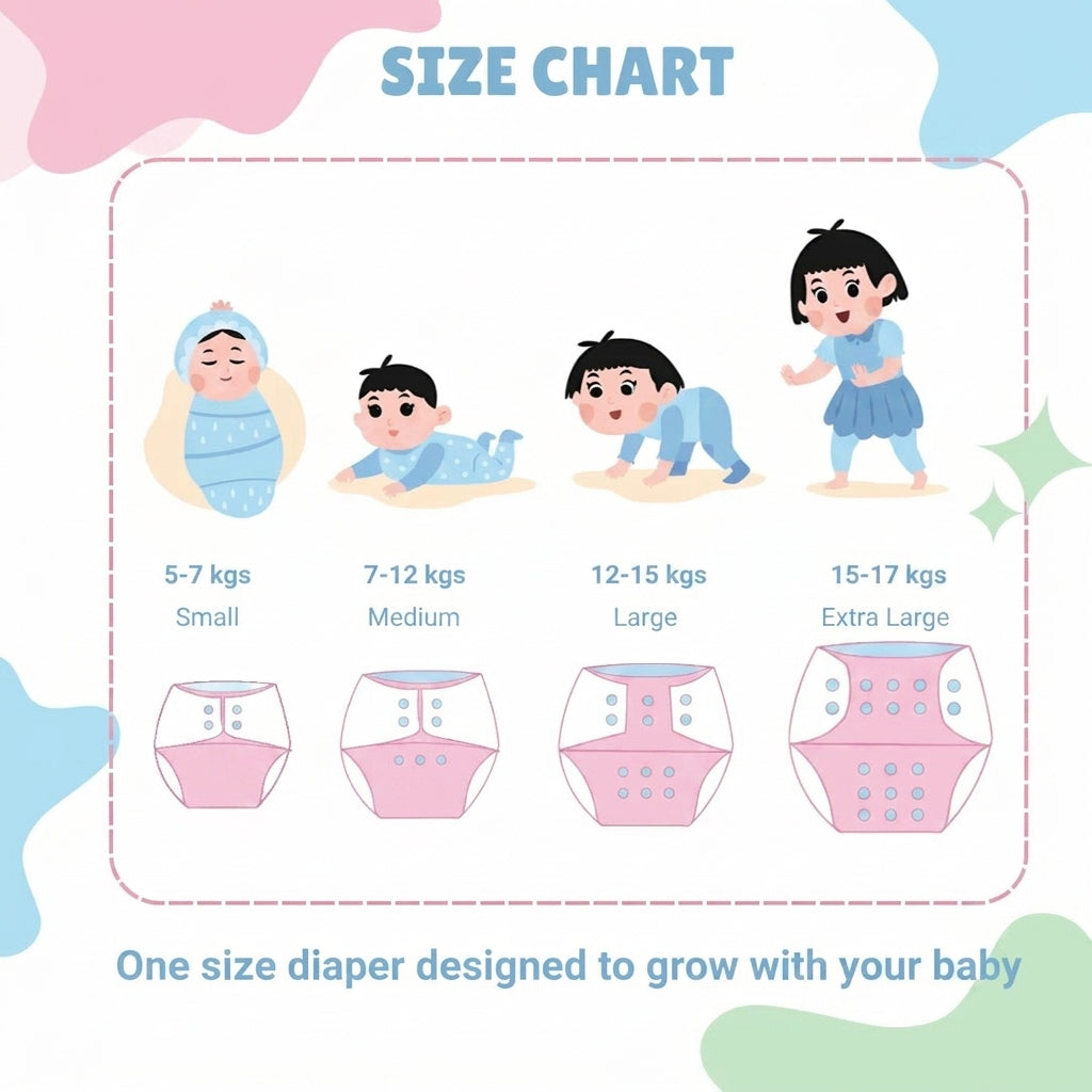 Cloth Diapers Pack of 3