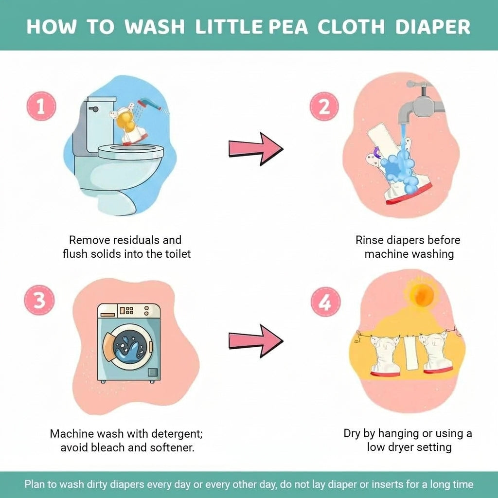 Reusable Cloth Diapers (Pack of 3) – Leak-Proof